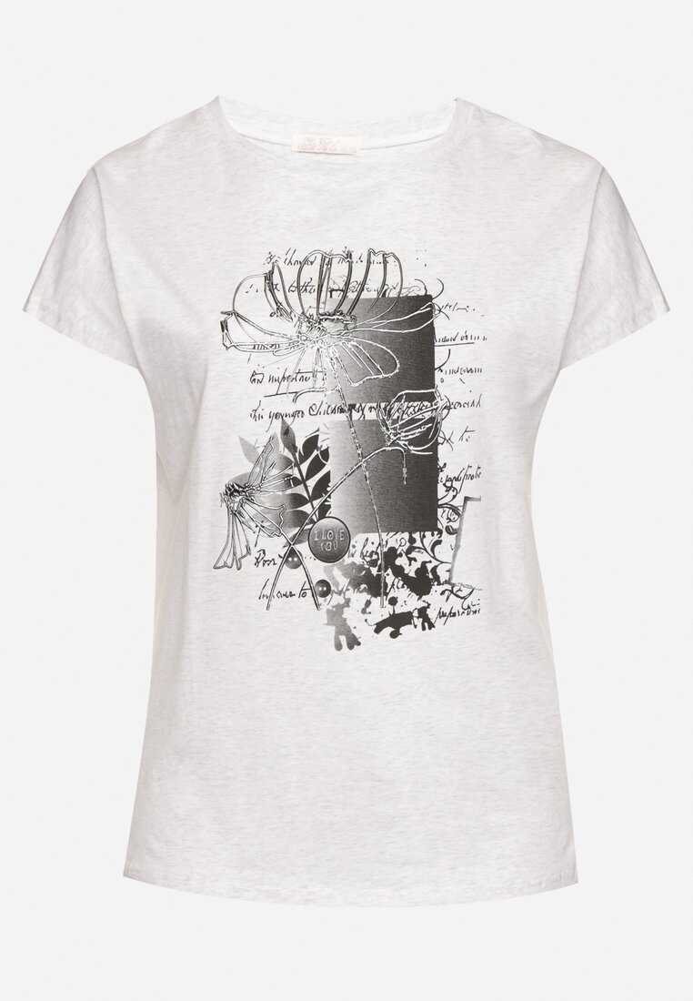 T-shirt Gri deschis