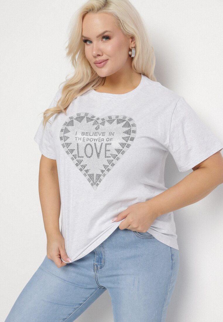 T-shirt Gri deschis