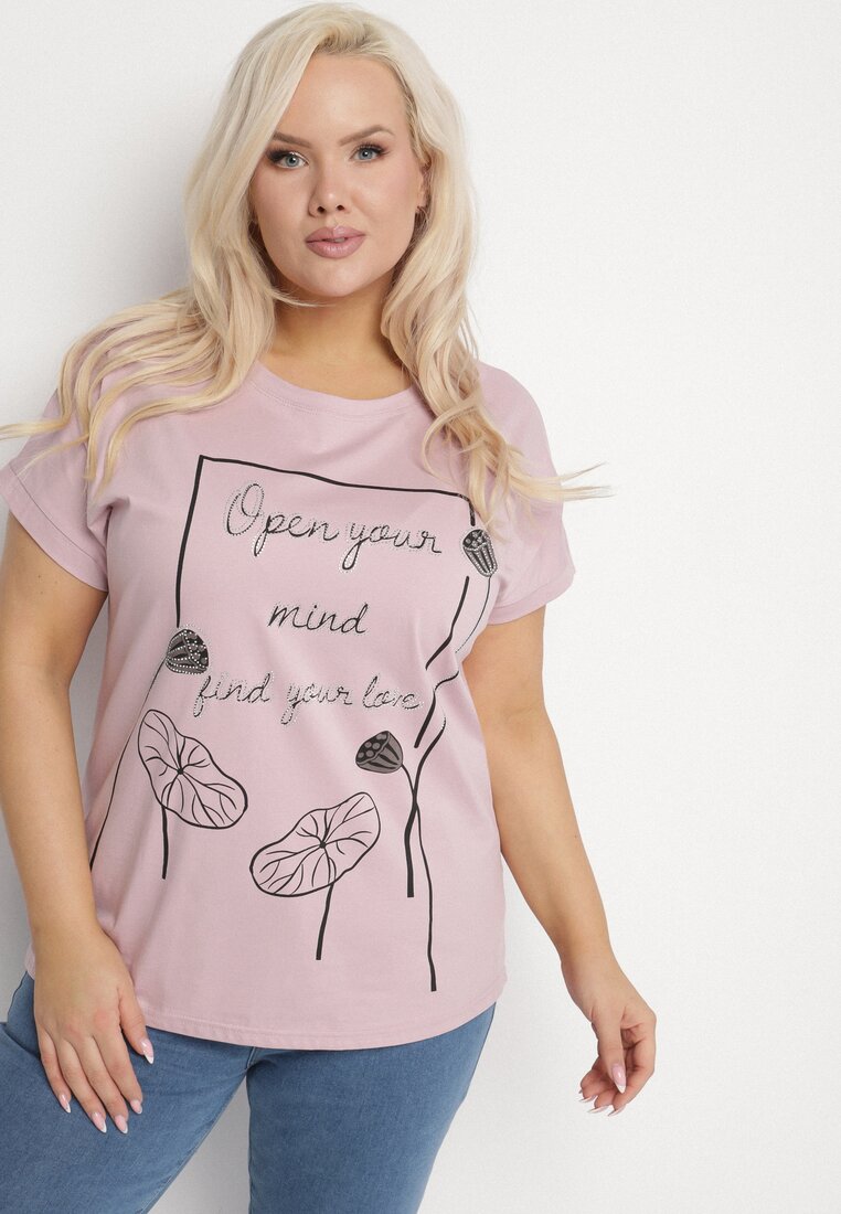 T-shirt Mov deschis