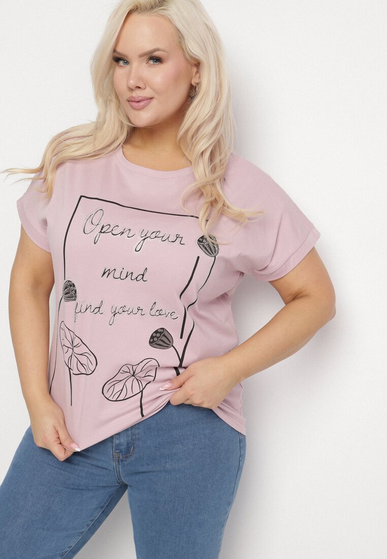 T-shirt Mov deschis