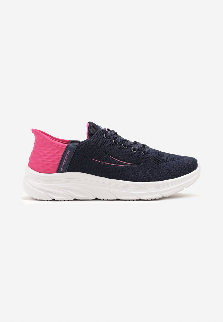 Pantofi sport Bleumarin cu fucsia