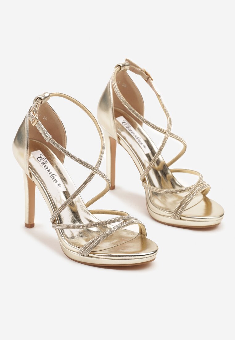 Pantofi stiletto Aurii