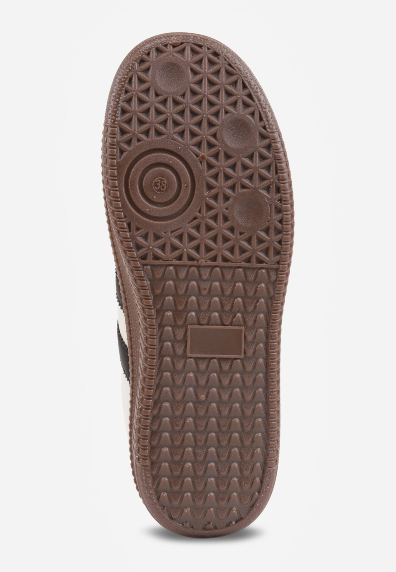 Beżowo-Czarne Sneakersy w Stylu Tenisówek z Paskami na Boku Saliena