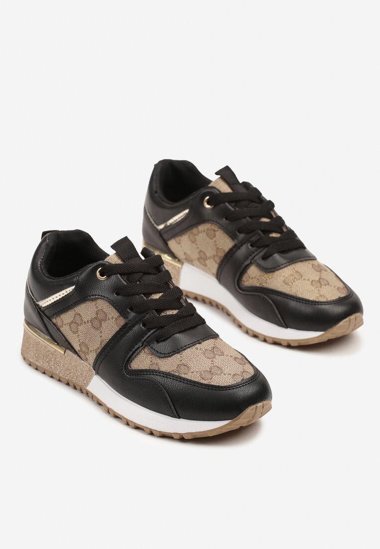 Sneakers Negru cu maro