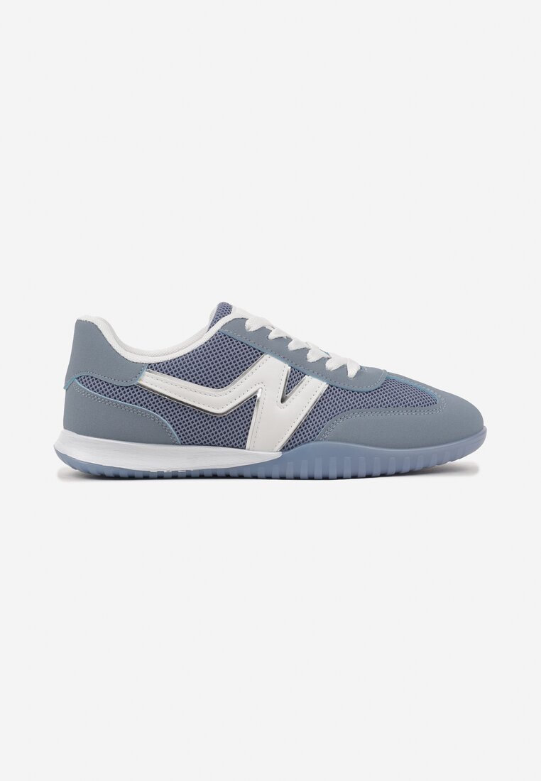 Niebieskie Sneakersy w Stylu Kultowych Tenisówek Tultia