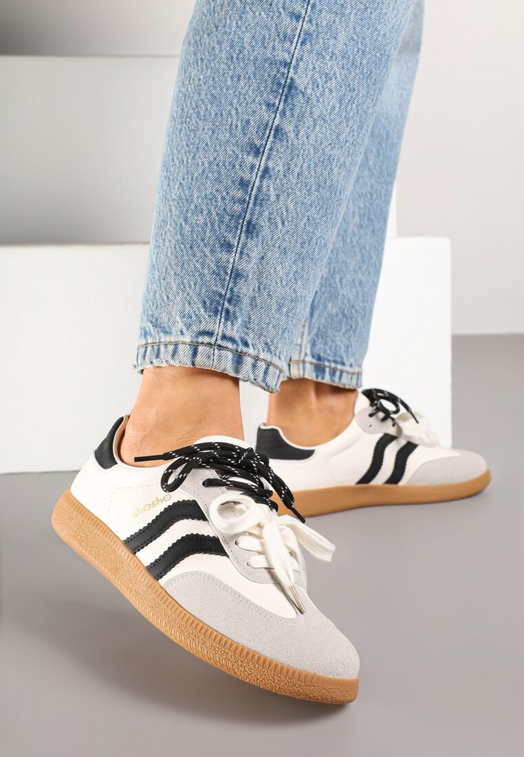 Sneakers Bej cu negru