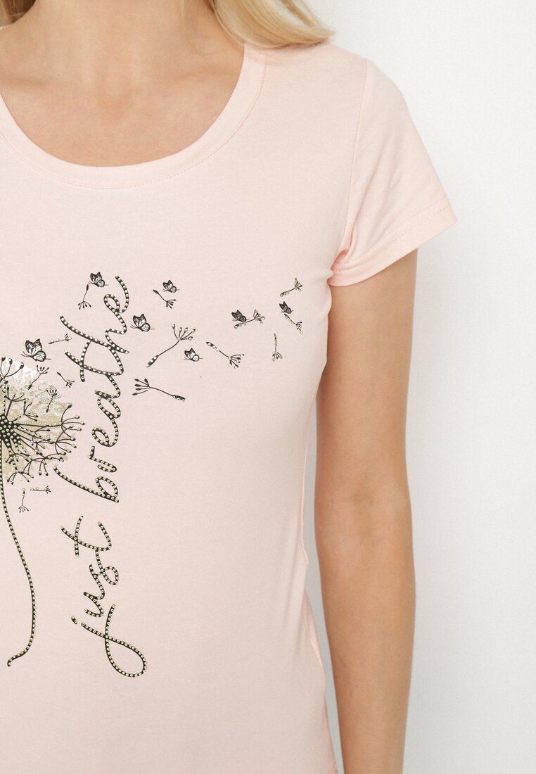 T-shirt Roz deschis