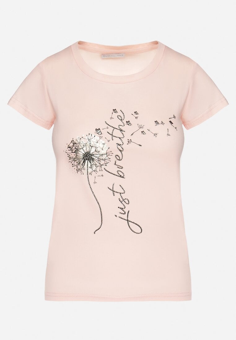 T-shirt Roz deschis