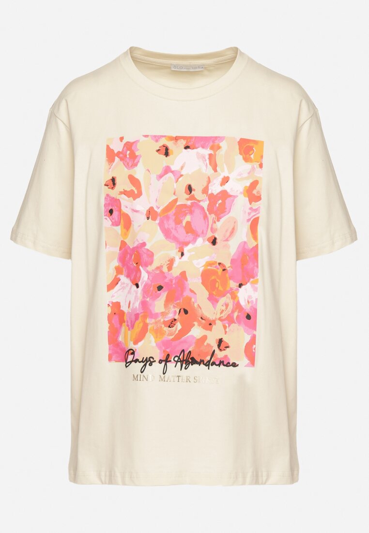 T-shirt Bej deschis