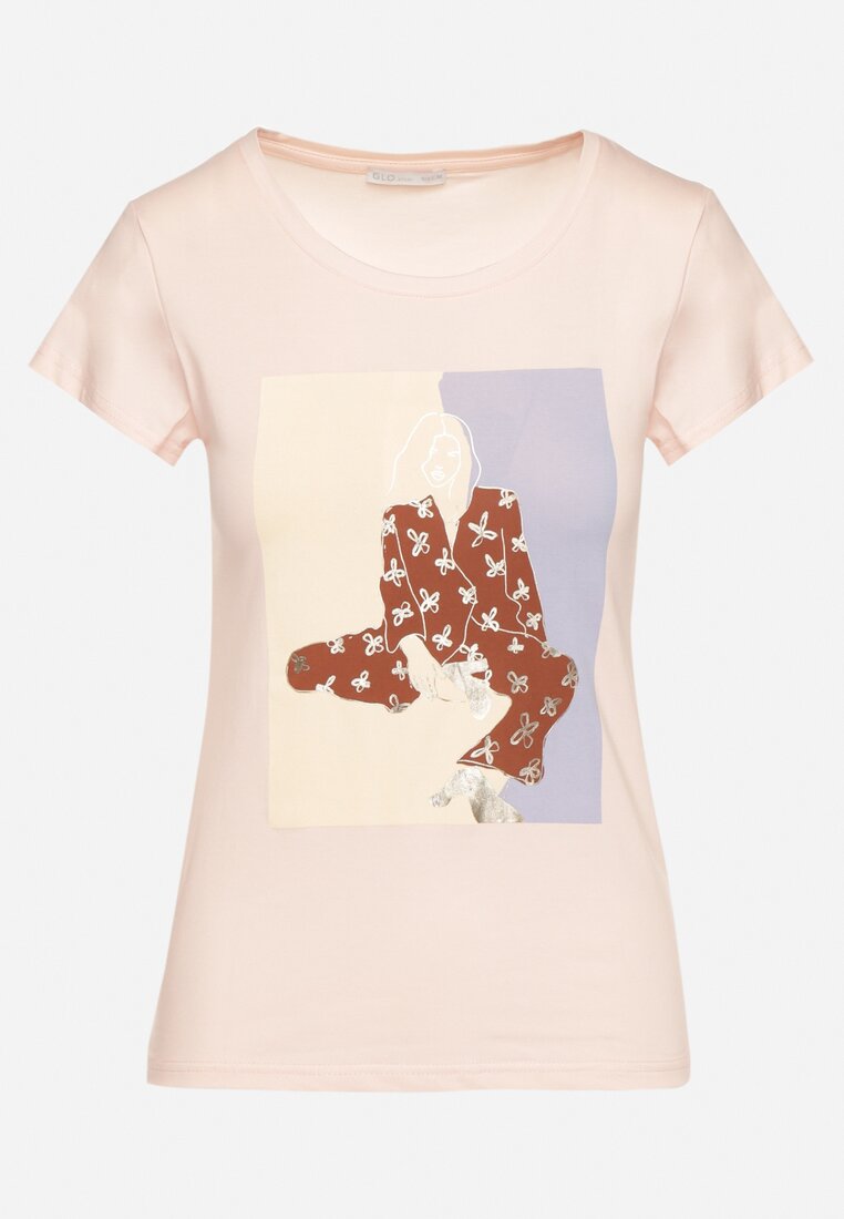 T-shirt Roz deschis