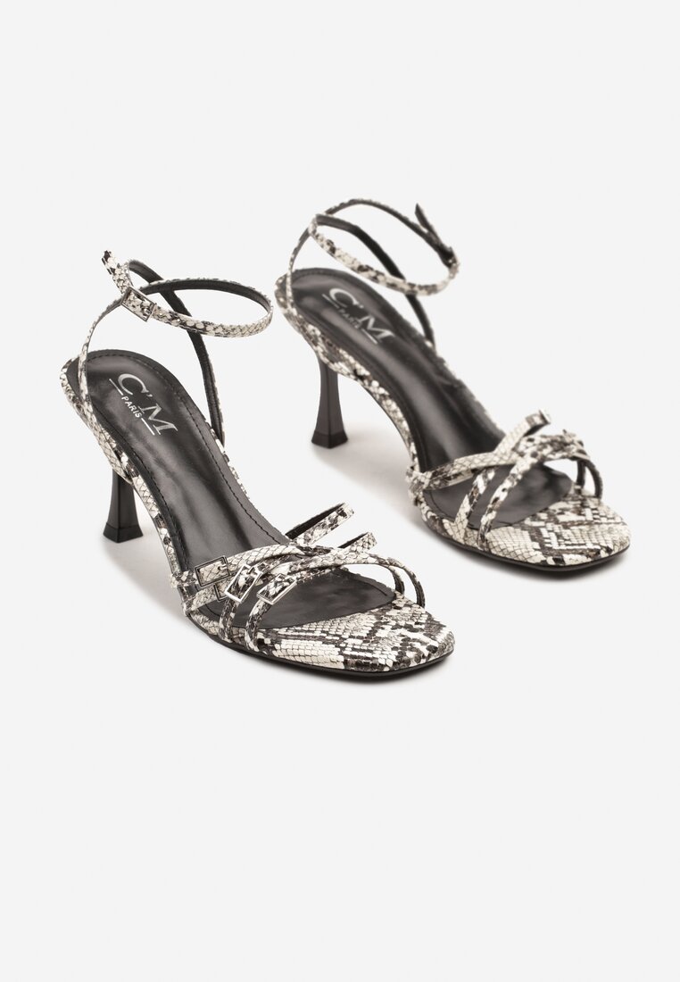 Sandale Print piele de șarpe