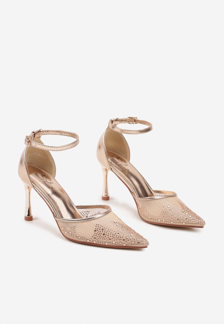 Pantofi stiletto Culoarea șampaniei