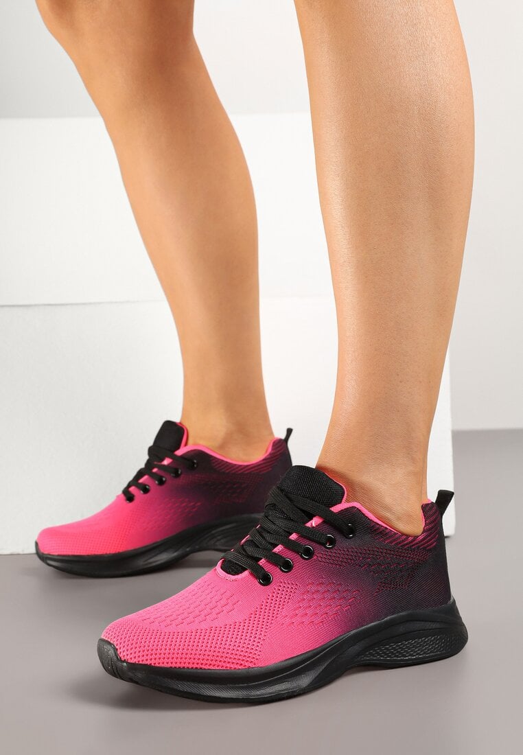 Sneakers Negru cu roz