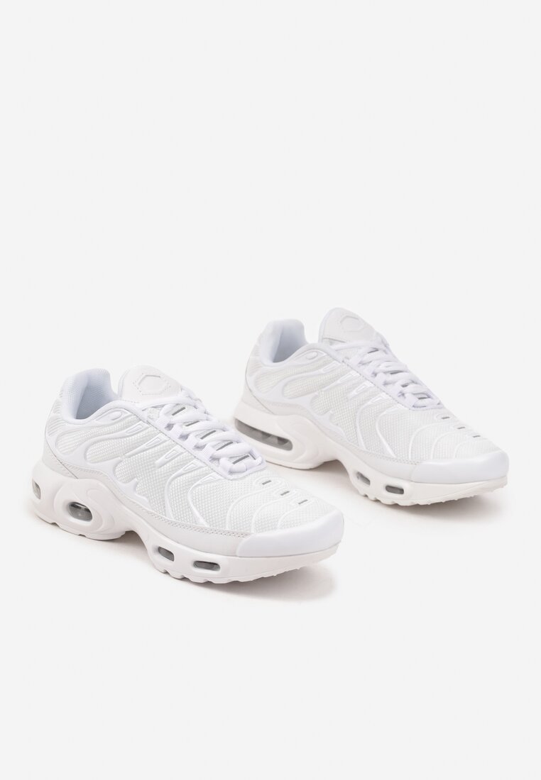 Białe Buty Sportowe Sneakersy Ozdobione Tłoczeniem Zalirae