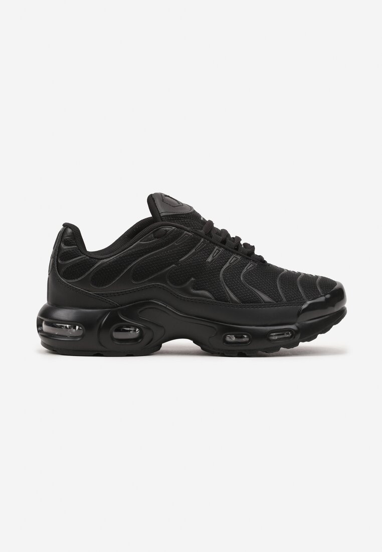 Czarne Buty Sportowe Sneakersy Ozdobione Tłoczeniem Zalirae