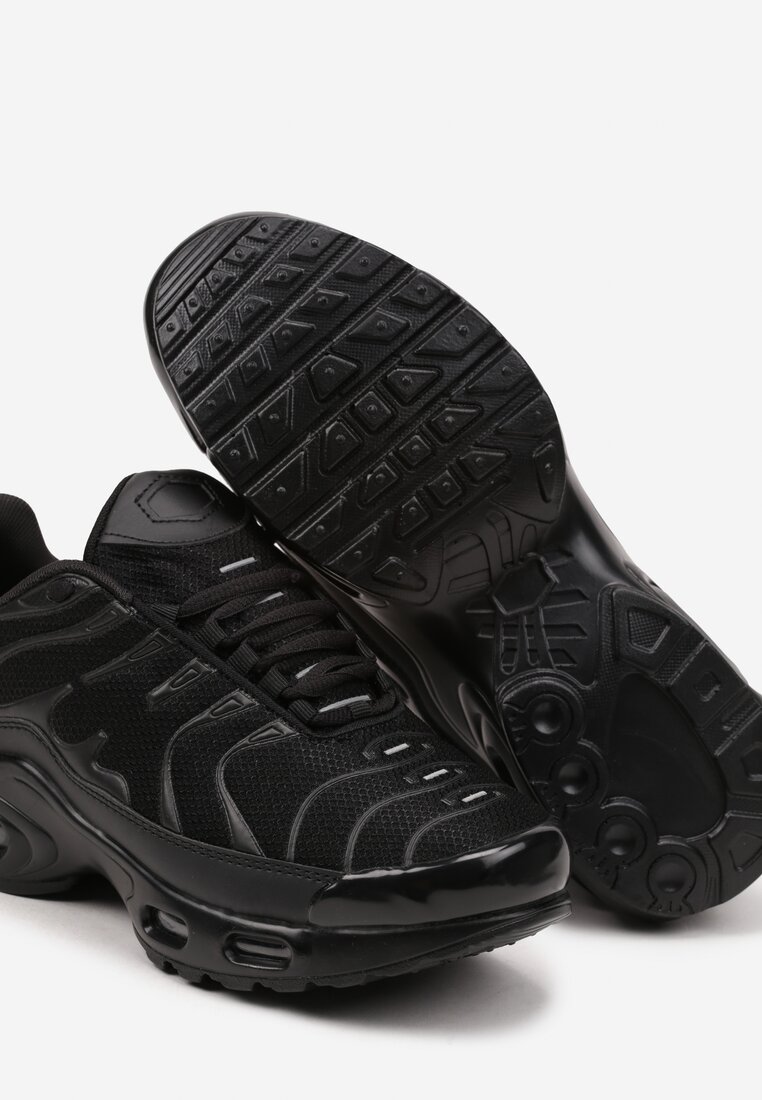 Czarne Buty Sportowe Sneakersy Ozdobione Tłoczeniem Zalirae