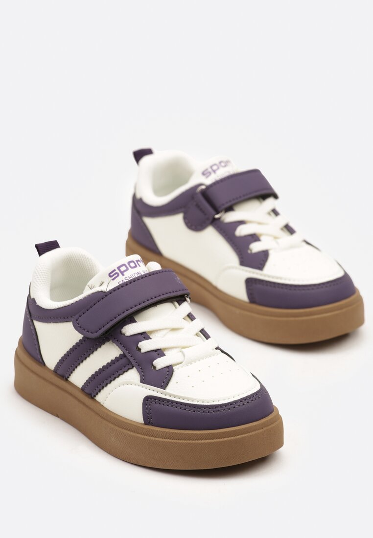 Pantofi sport Alb cu mov