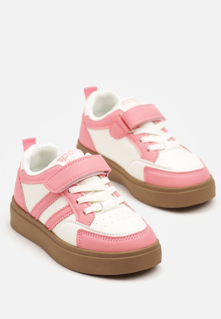 Pantofi sport Alb cu roz
