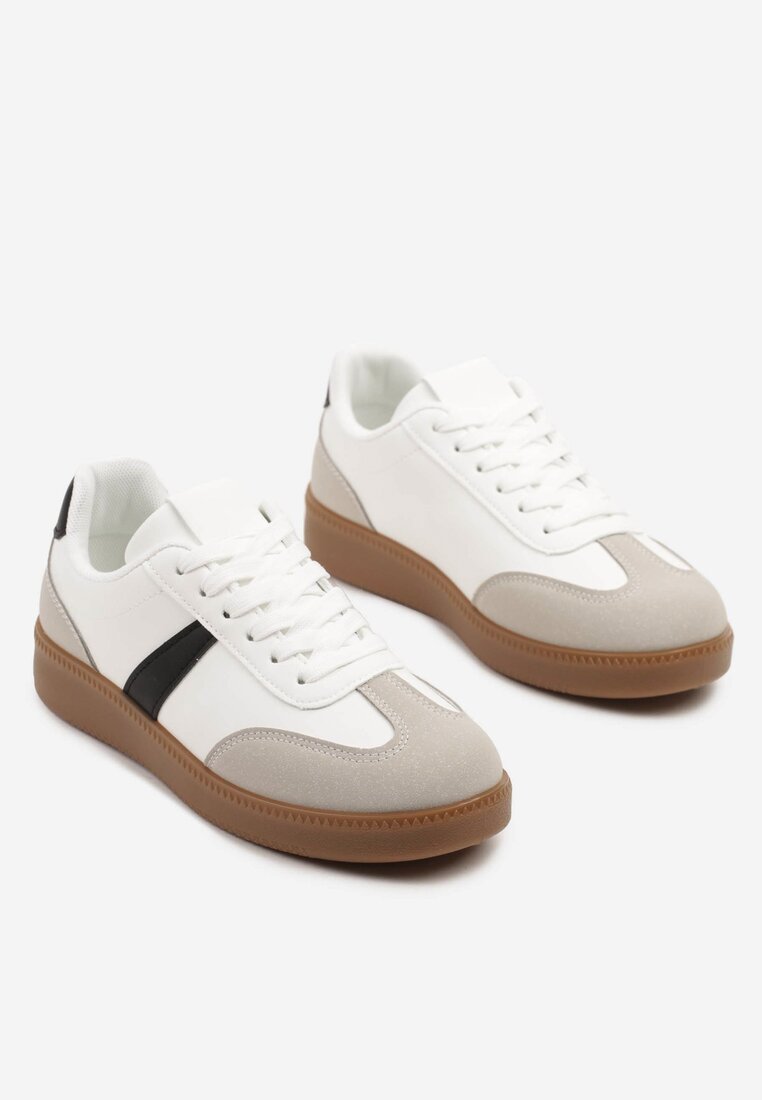 Białe Sneakersy Klasyczne Tenisówki Fillifia
