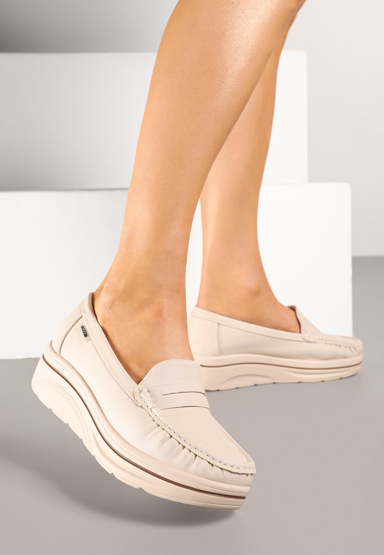 Mocasini Bej