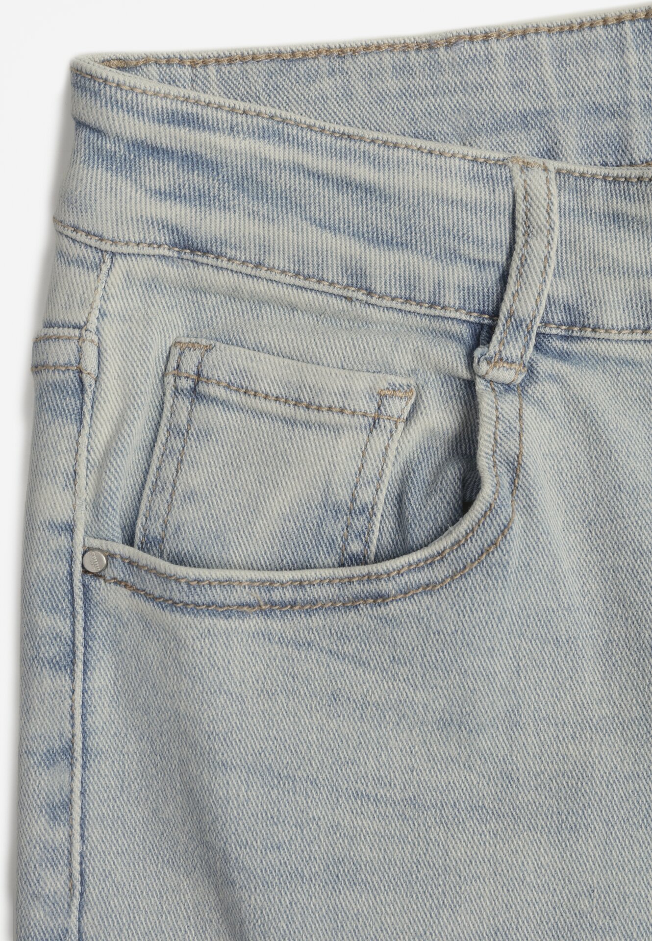 Jasnoniebieskie Jeansy o Szerokim Kroju z Wysokim Stanem Lanarion