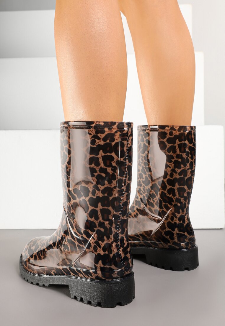 Cizme de cauciuc  Imprimeu leopard