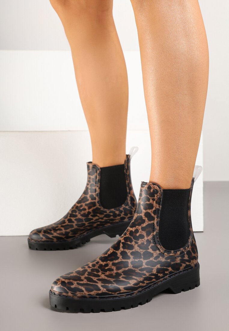 Cizme de cauciuc  Imprimeu leopard