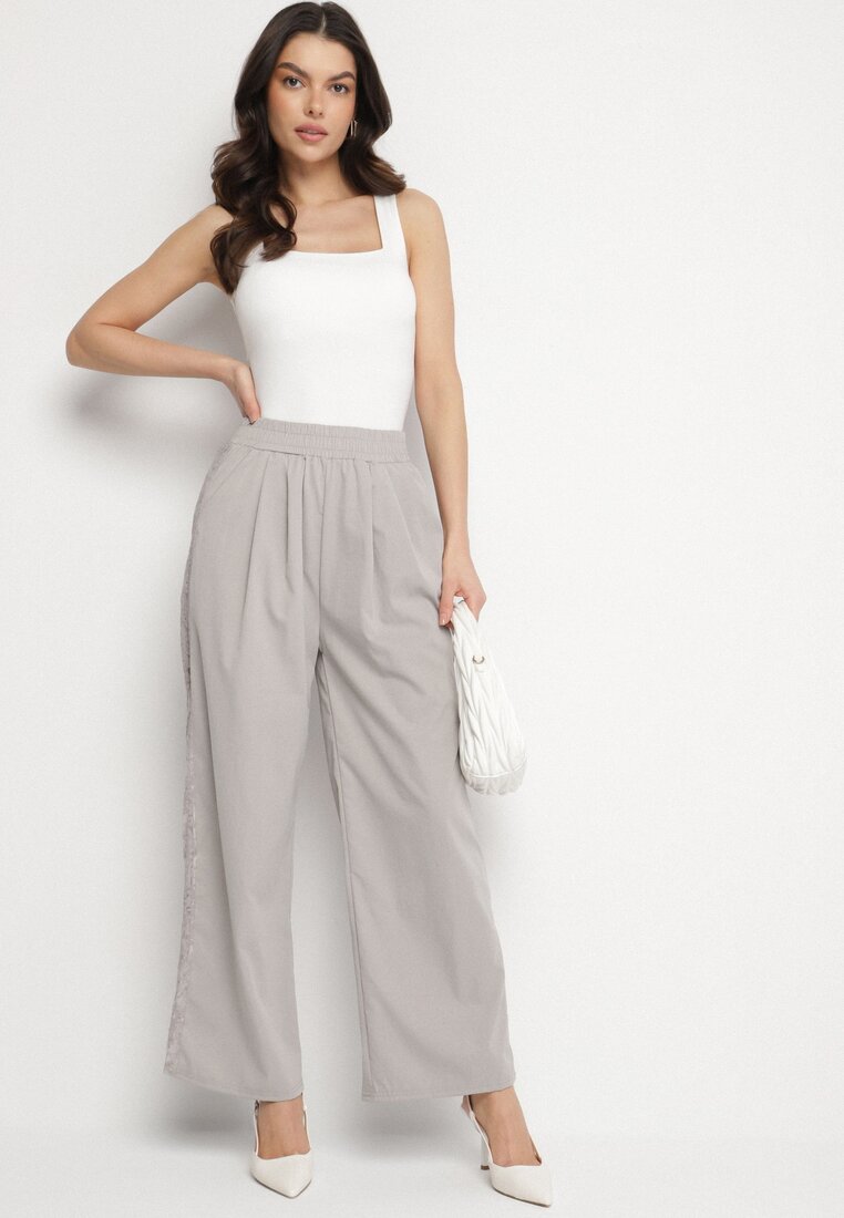 Pantaloni Gri deschis