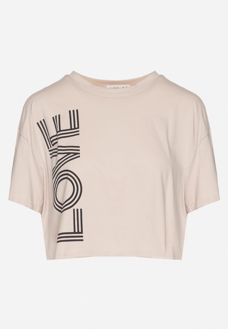 T-shirt Bej închis