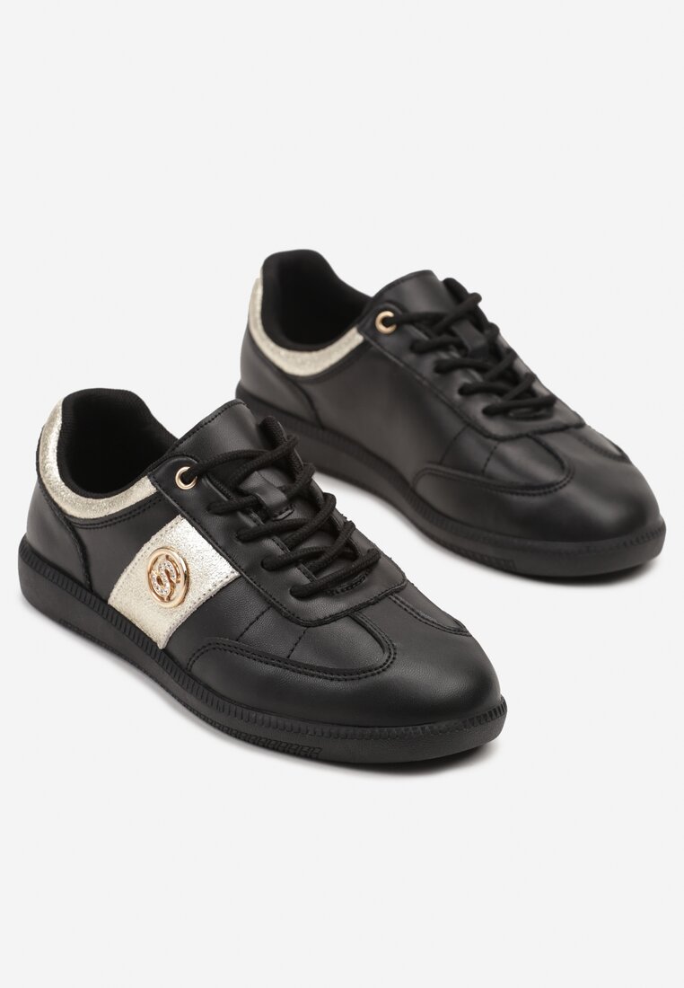 Sneakers Negru cu argintiu
