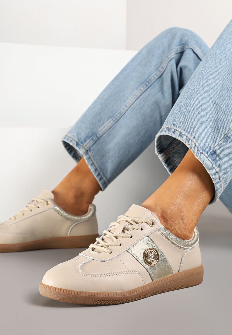 Sneakers Bej închis