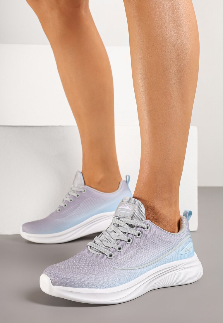 Pantofi sport Gri cu albastru