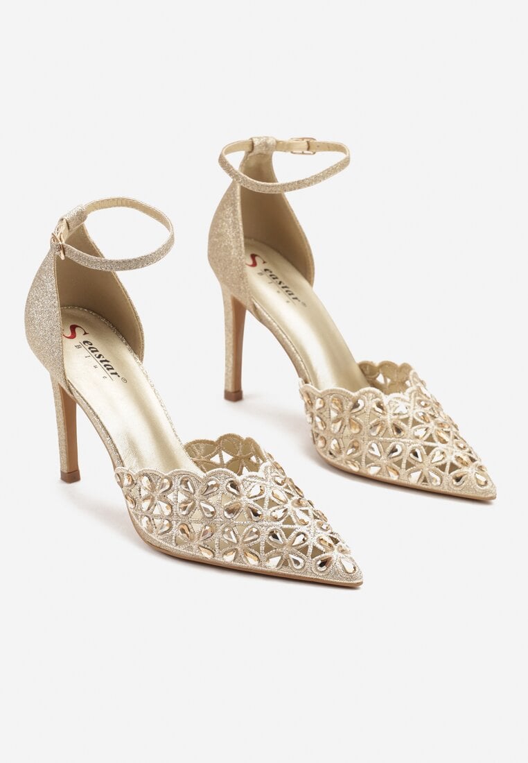 Pantofi stiletto Aurii