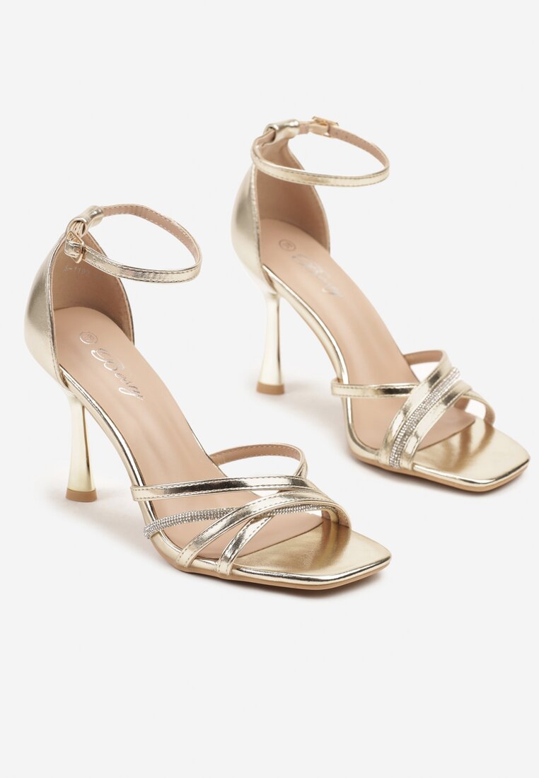 Pantofi stiletto Aurii