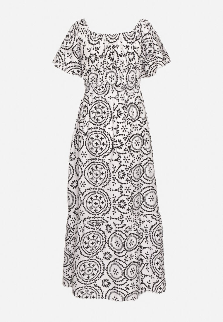 Rochie Neagră cu alb