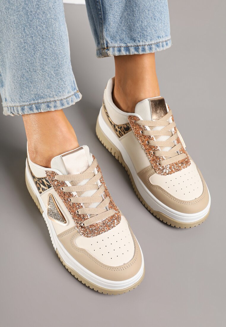Sneakers Bej închis