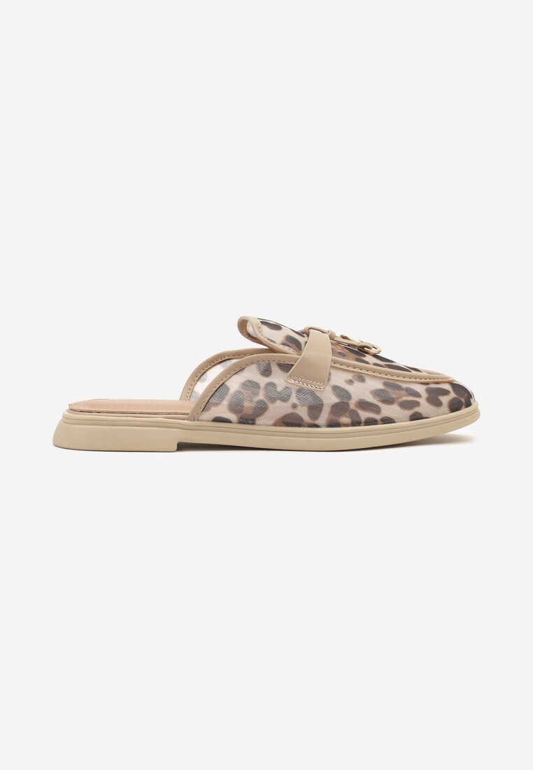Papuci Imprimeu leopard