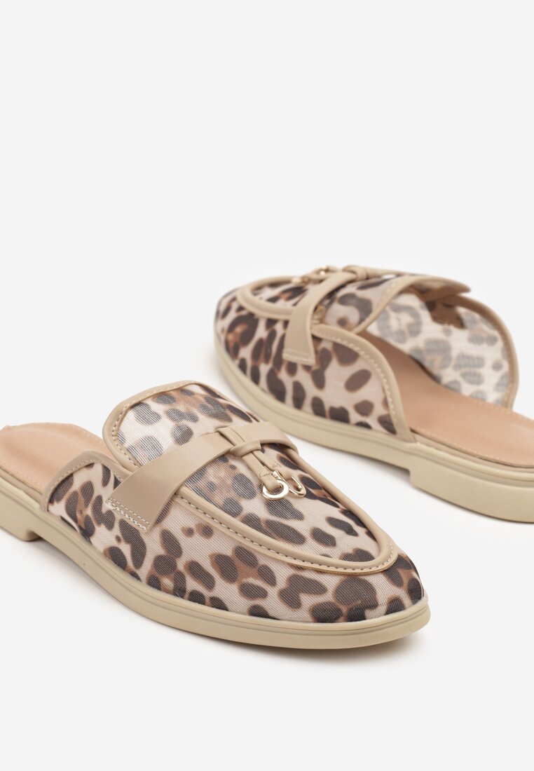 Papuci Imprimeu leopard
