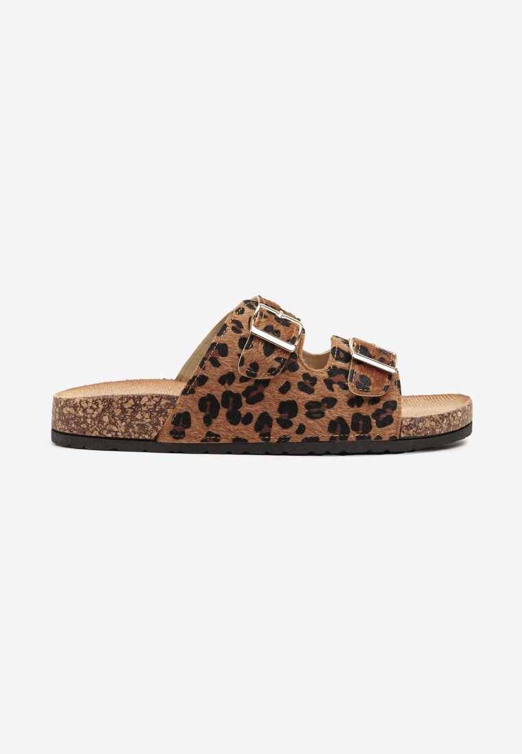 Papuci Imprimeu leopard