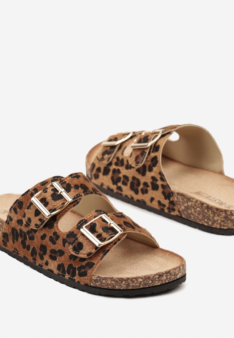 Papuci Imprimeu leopard
