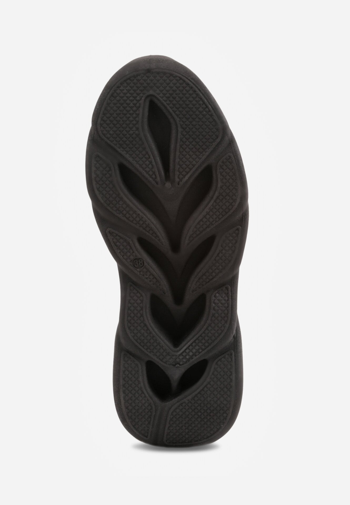 Czarne Siateczkowe Buty Sportowe Sneakersy na Grubej Tłoczonej Podeszwie Telarienna