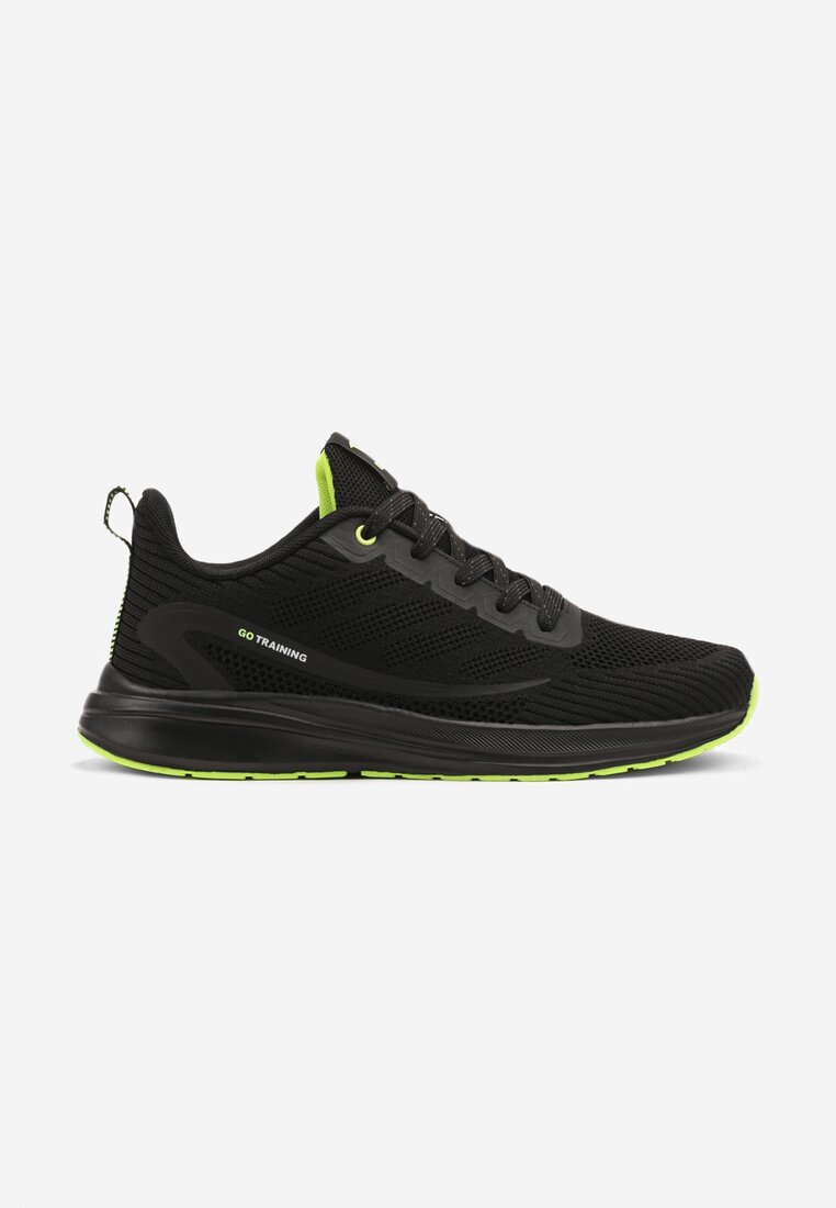 Pantofi sport Negru cu verde