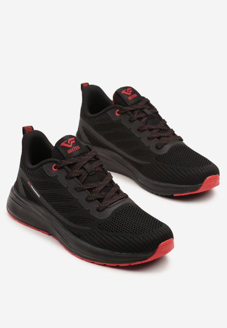 Pantofi sport Negru cu roșu
