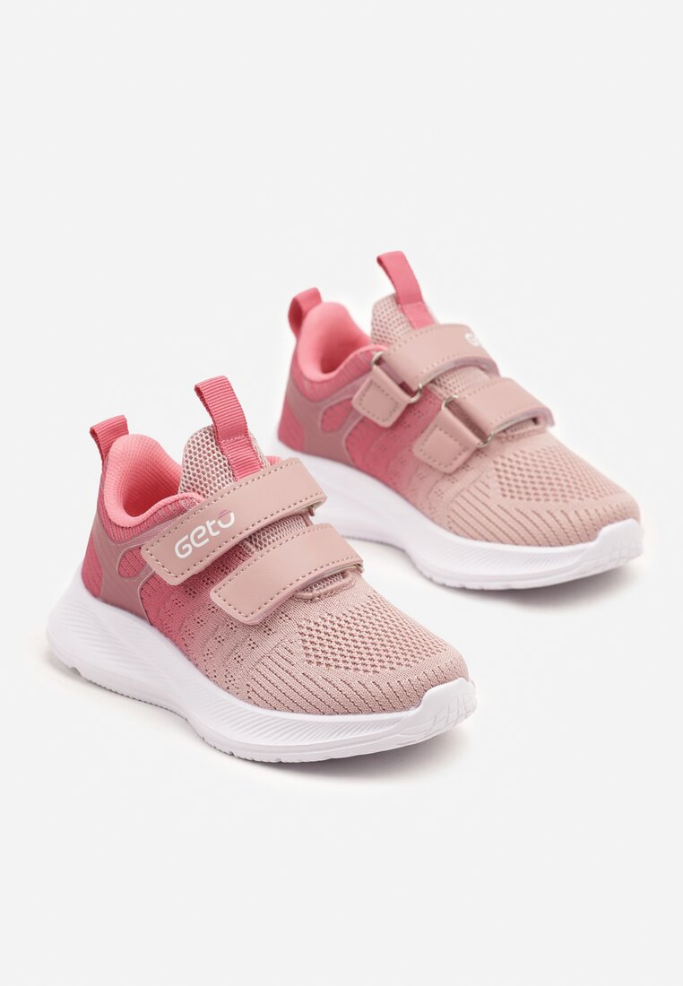 Bordowe Buty Sportowe Sneakersy Geto Ozdobione Cieniowaniem Desamiela