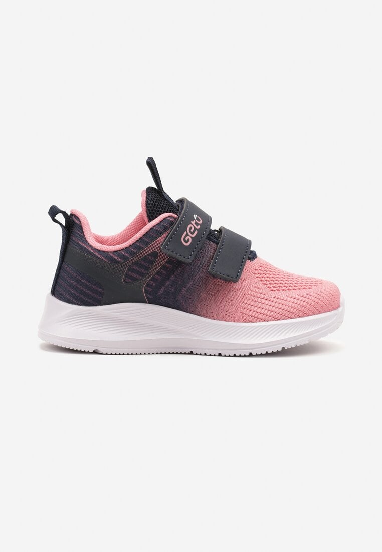 Niebiesko-Różowe Buty Sportowe Sneakersy Geto Ozdobione Cieniowaniem Desamiela