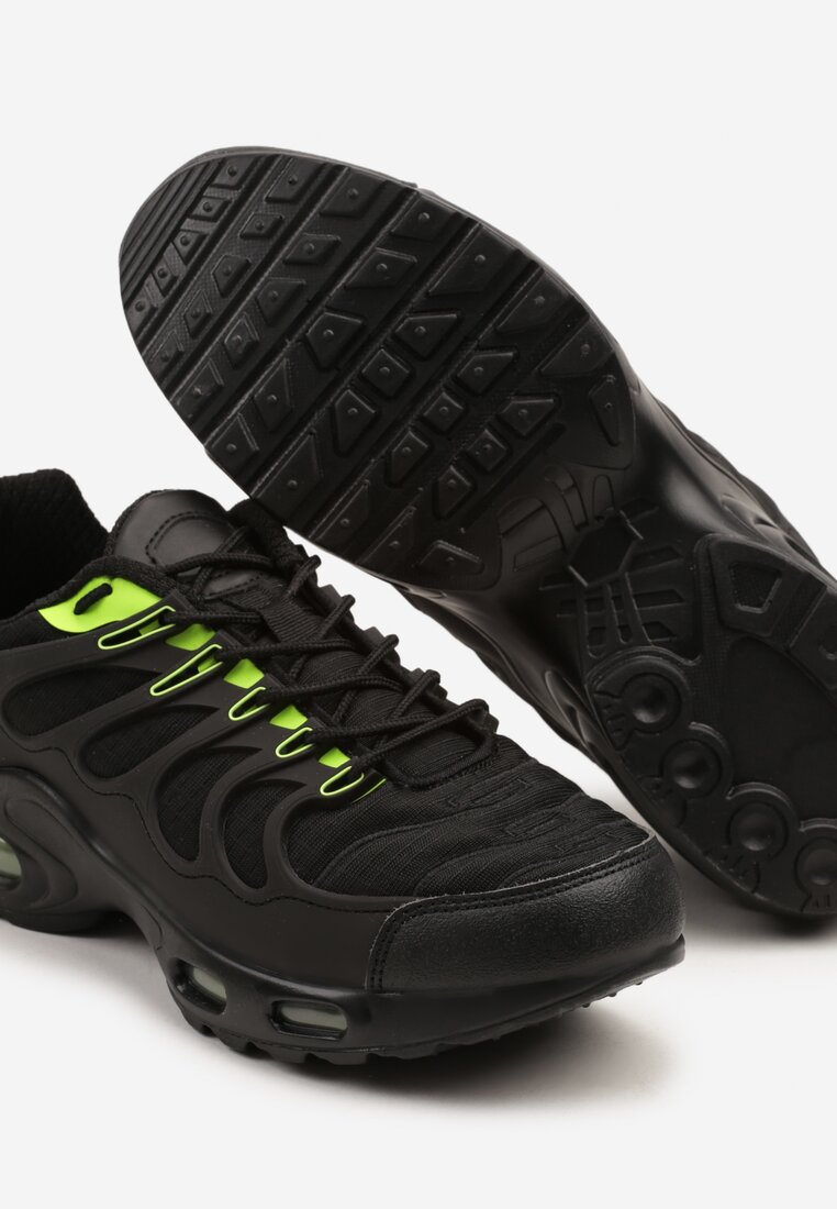 Pantofi sport Negru cu verde