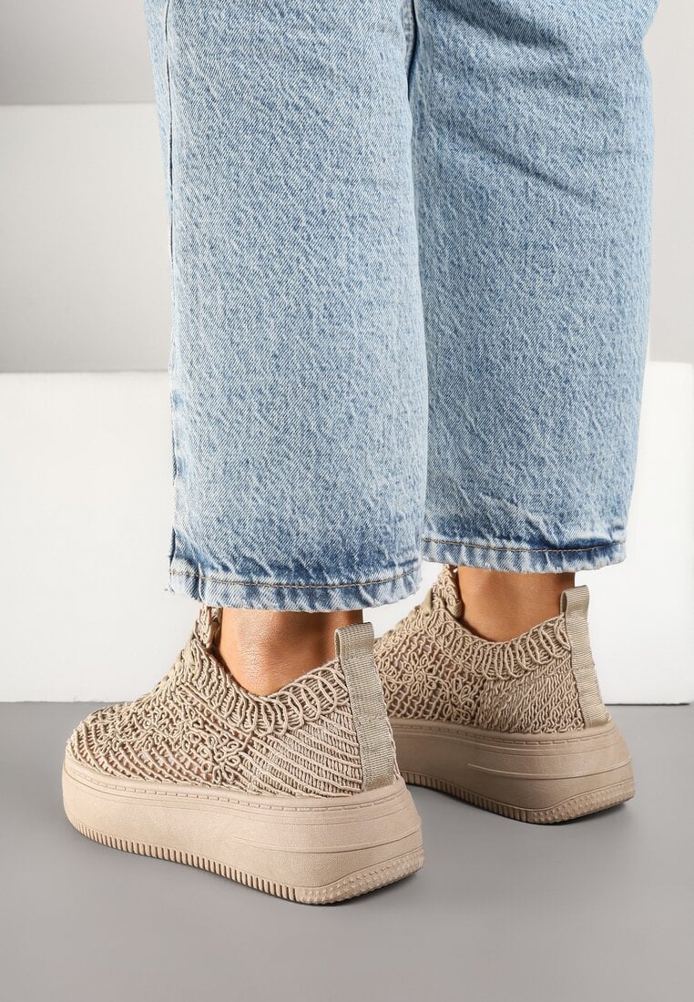 Sneakers Bej închis