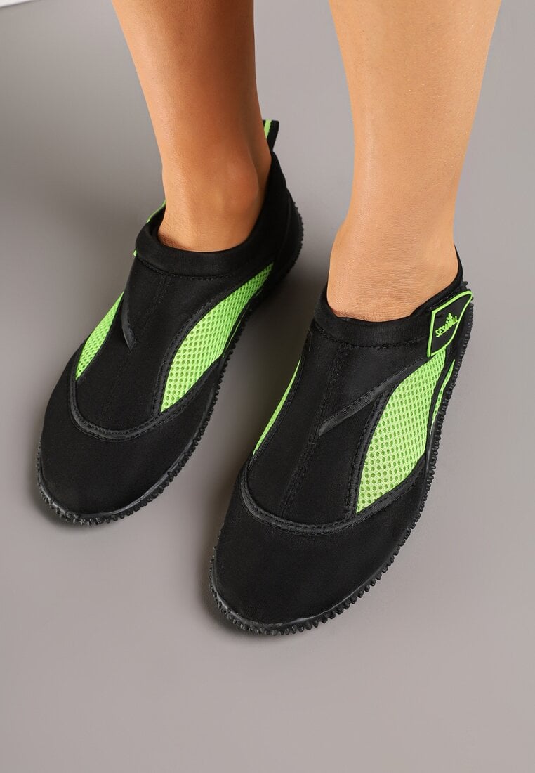Pantofi sport Negru cu verde