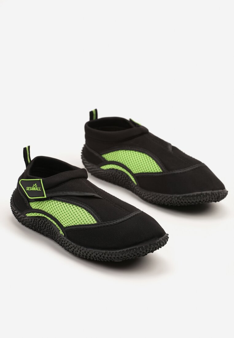 Pantofi sport Negru cu verde