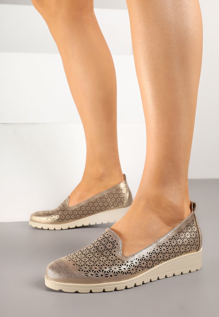 Pantofi casual Aurii